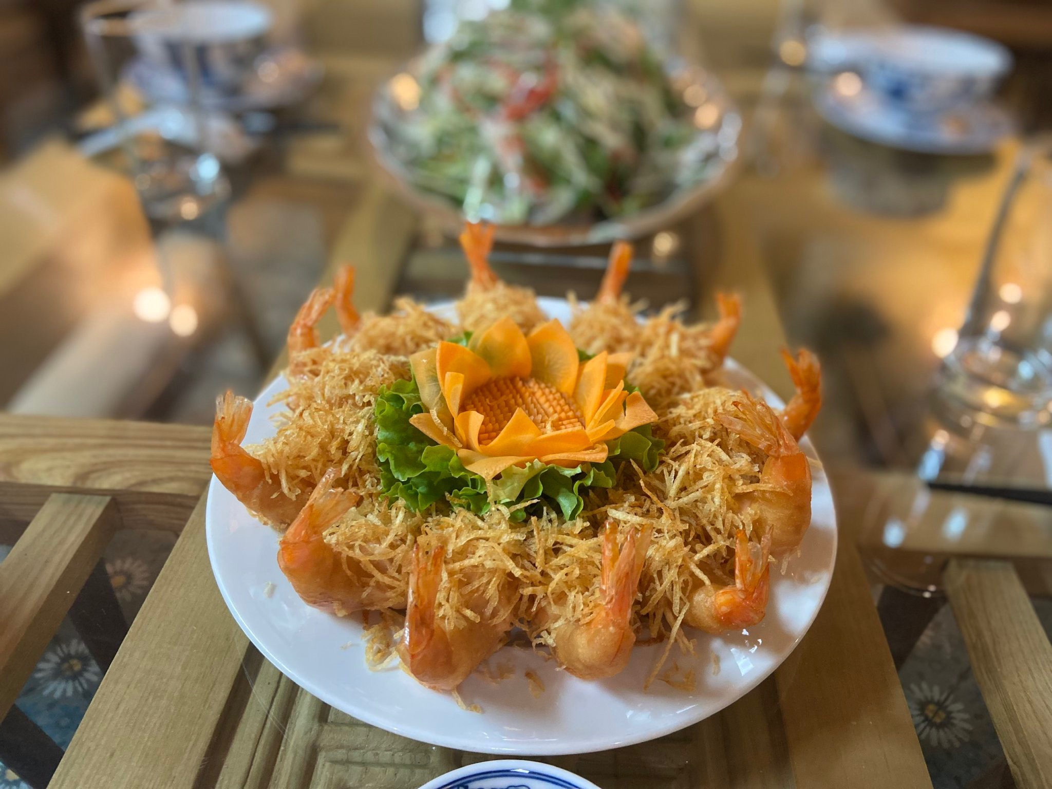 Tôm chiên hoàng bào